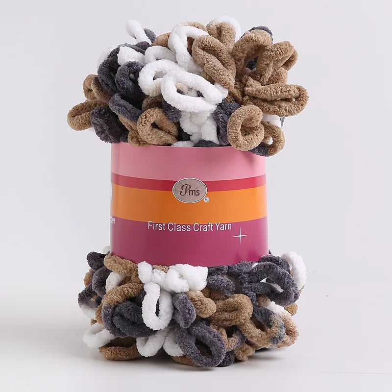 1pc 100% Polyester Finger Loops Yarn for DIY Knitting Crafts