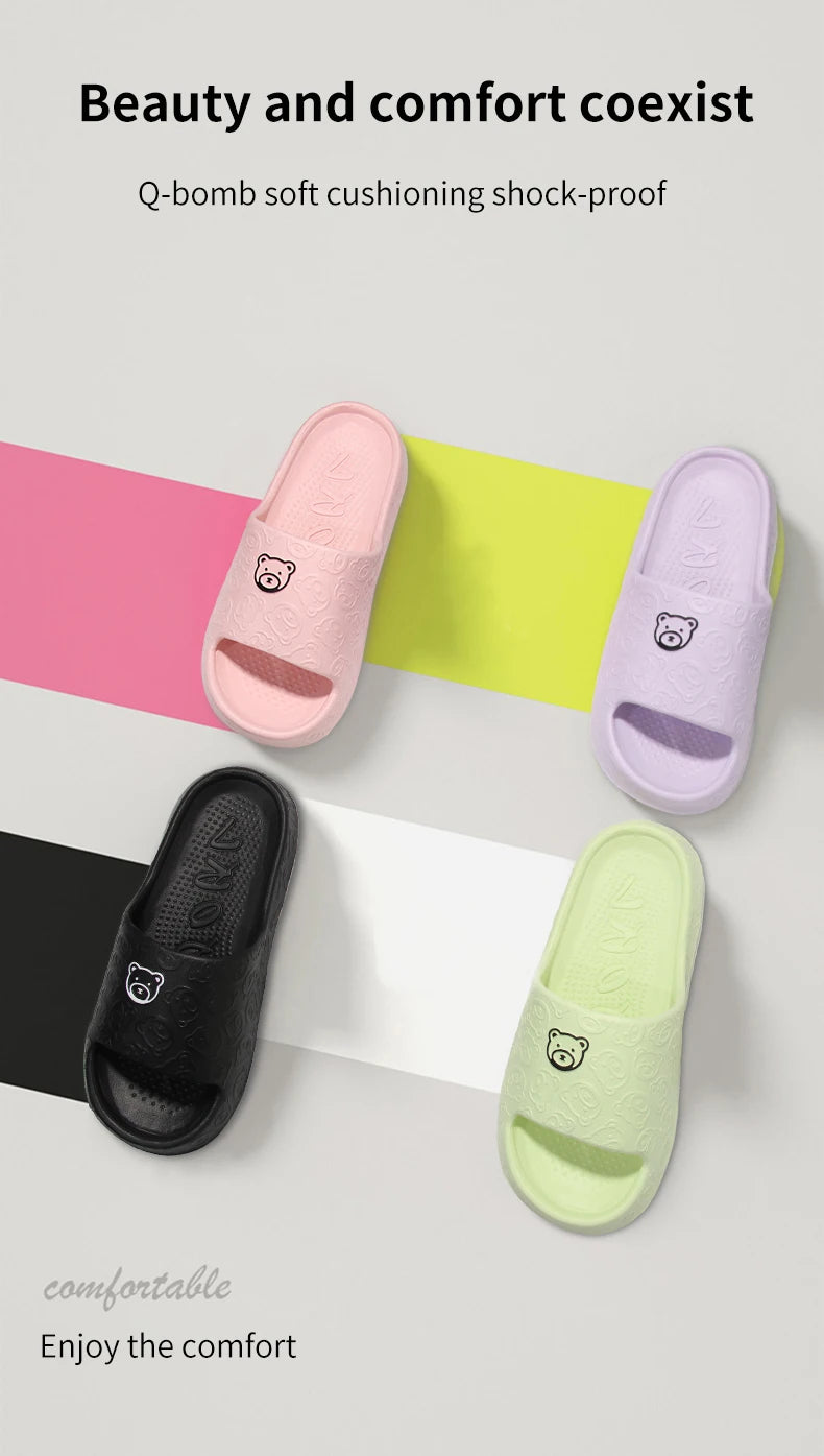 Non-Slip Slippers Female Summer EVA Indoor Home Sandals 2024