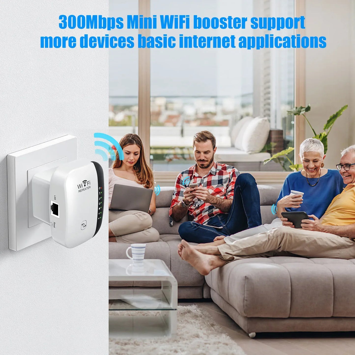 Wireless WiFi Repeater 300Mbps Long Range Extender Router