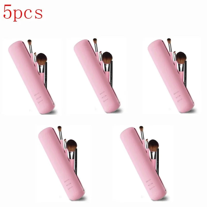 Silicone Makeup Bag Makeup Brush Pouch Organizer Travel Holder