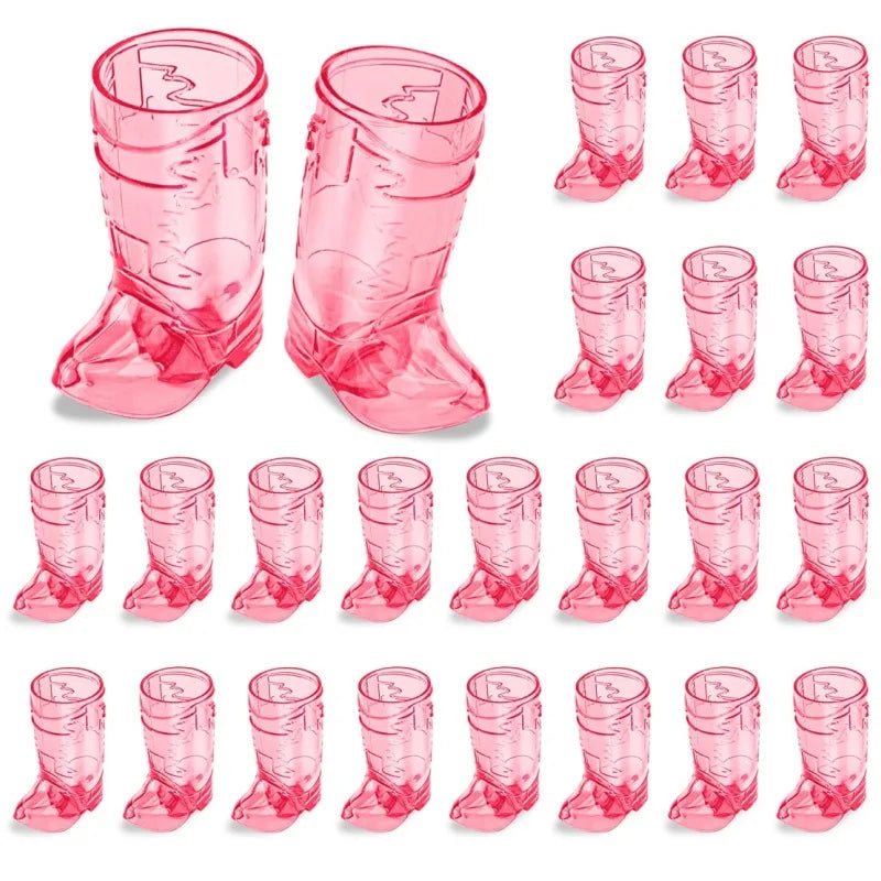 5pcs Mini Western Cowboy Boot Shot Glasses