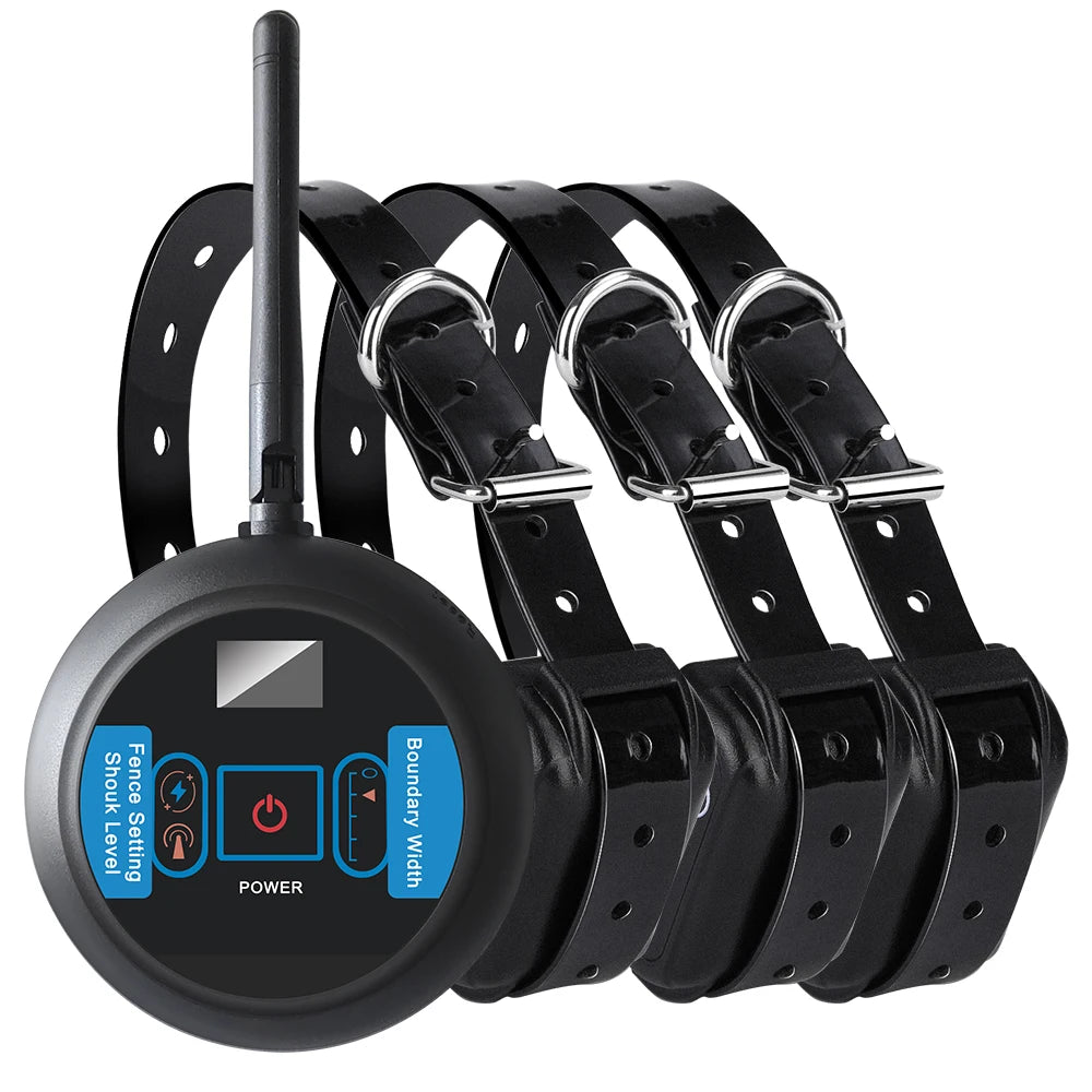 Wireless Dog Fence System with Waterproof Collar Adjustable Shock & Vibration Containment for All Size Dogs 200m Range