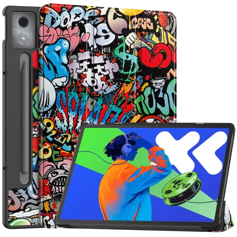 Smart Case for Lenovo Xiaoxin Pad Pro 12.7 Inch 2025 Folding Flip Stand with Auto Sleep Feature Tablet Cover