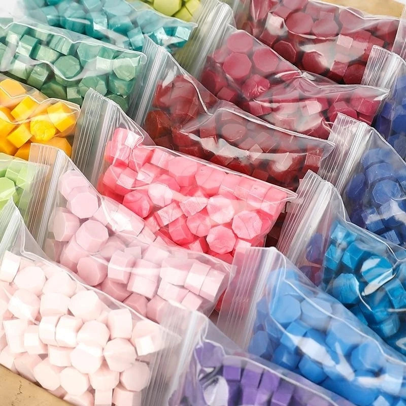 100Pc Retro Sealing Wax Seal Stamp Wax Beads for DIY Invitations