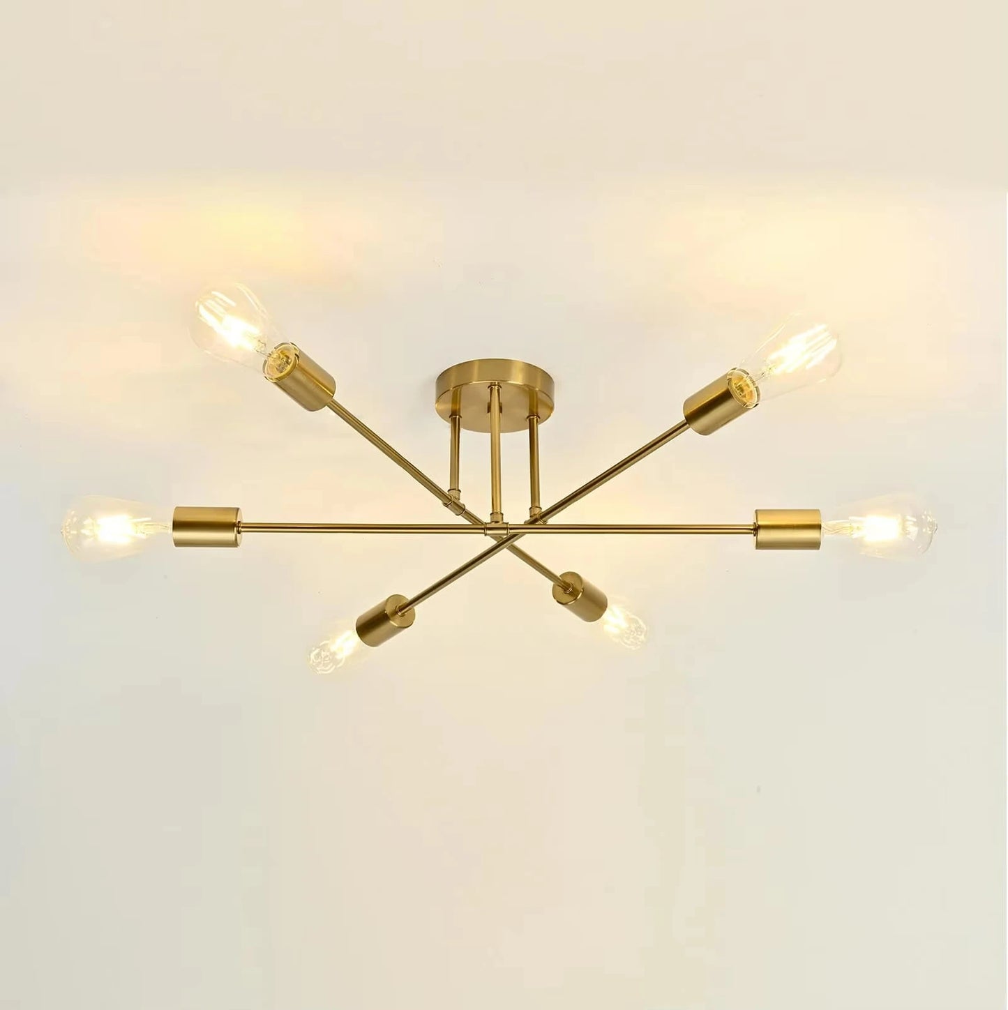 Nordic Minimalist LED Pendant Light Chandelier for Bedrooms and Living Rooms Black and Gold Lighting Fixture