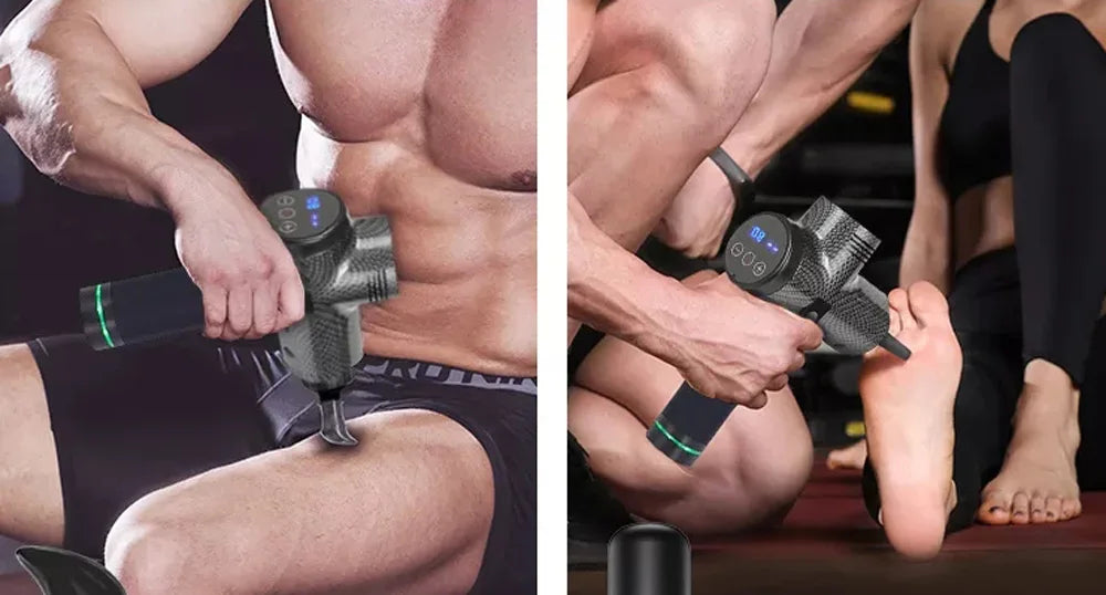 Fascial Massage Gun Electric Percussion Pistol Massager for Deep Tissue Pain Relief and Muscle Relaxation