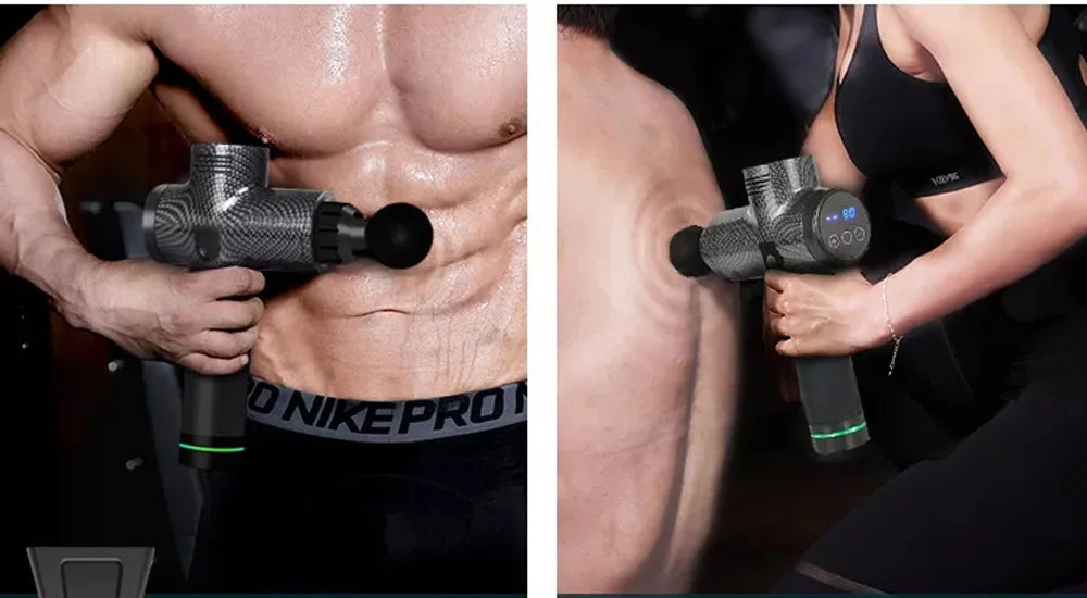 Fascial Massage Gun Electric Percussion Pistol Massager for Deep Tissue Pain Relief and Muscle Relaxation