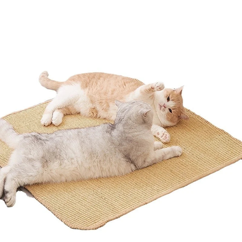 Scratcher Sisal Hemp Board Wall Pad Furniture Protective Scratching Post For Cat Paw Training