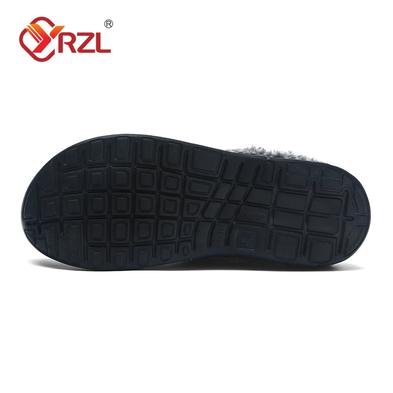 YRZL Winter Slippers Men Women Indoor Warm Non Slip Clogs