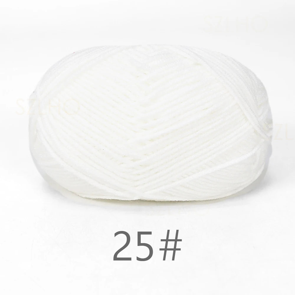 A1-1 50g Set Soft Milk Cotton Yarn for Knitting and Crochet