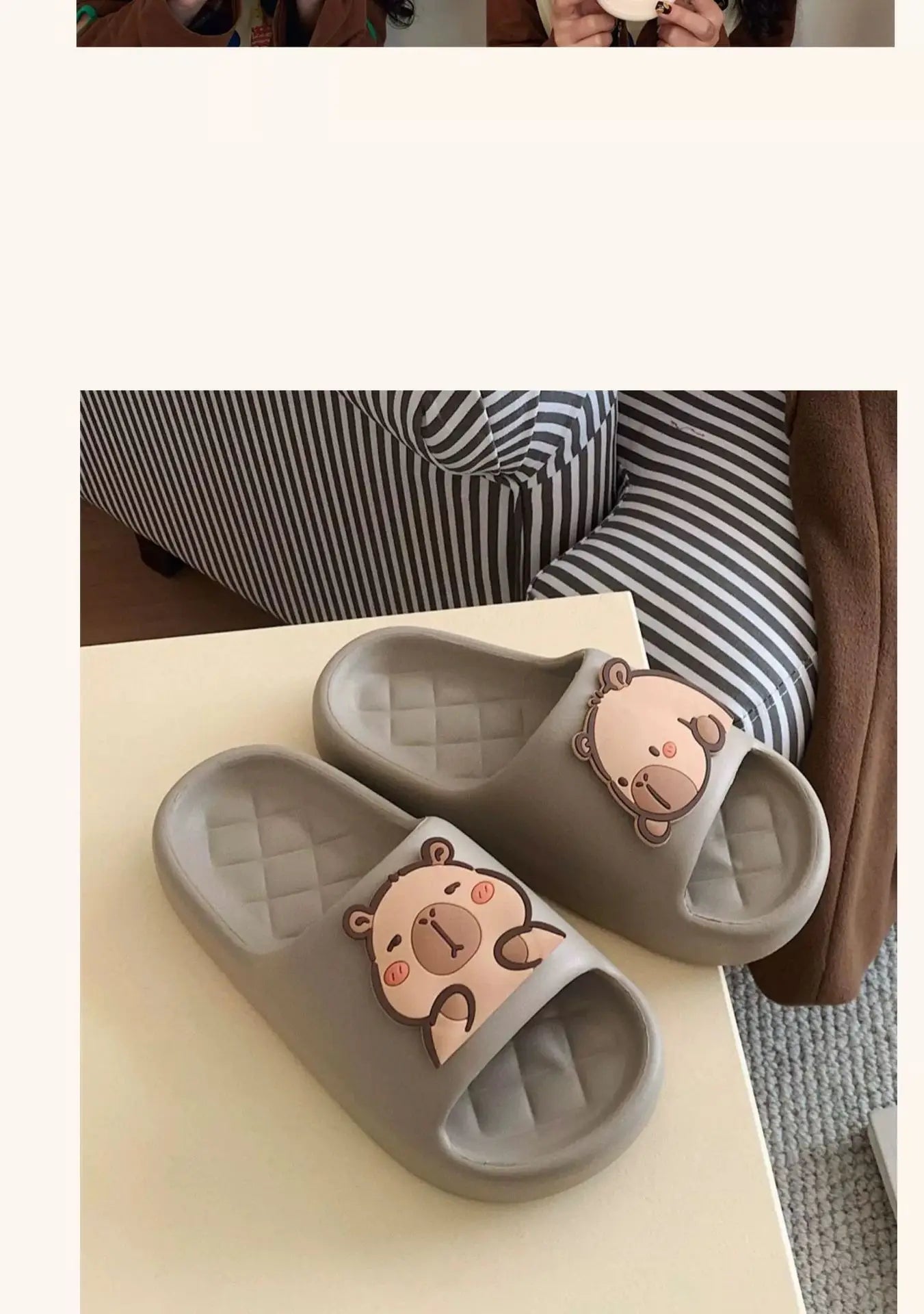 Home Slipper Women Capybara Cute Cloud Sandals Flip Flops