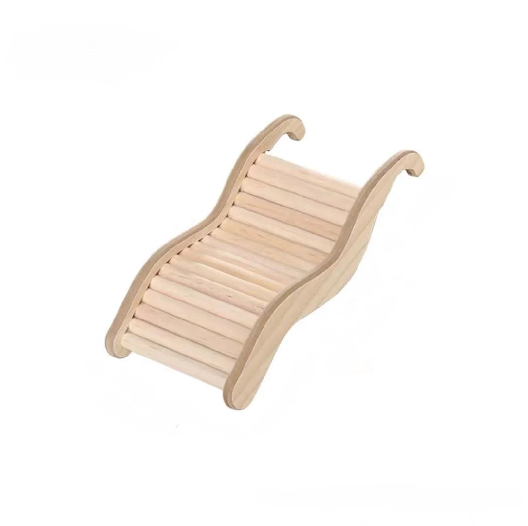 1PC Small pet supplies, cages, decorative accessories, wooden wavy stairs, hamster toys, curved chutes, small animals