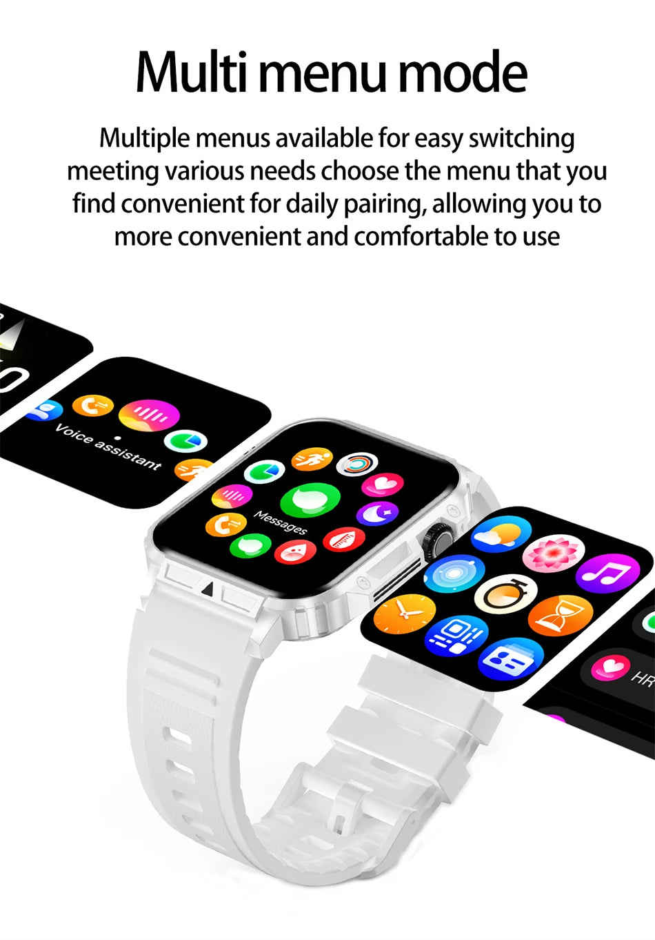 Military Outdoor GPS Sports Smart Watch Men 1.95 Inch Bluetooth Call Heart Rate Blood Oxygen for Android IOS