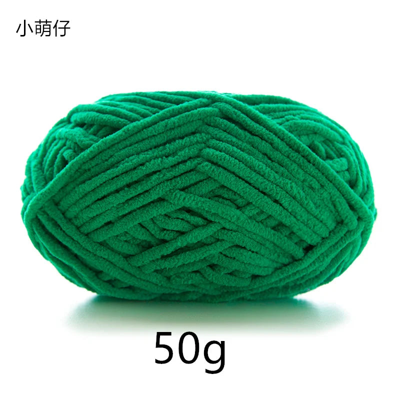 50g Polyester Cute Yarn Ball for Warm Velvet Crochet Scarf