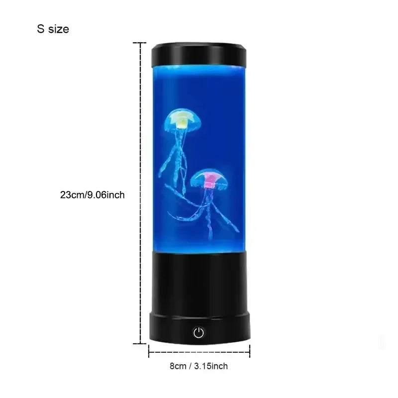 Jellyfish Lamp LED Color Changing Mood Light 7 Colors Aquarium Night Light for Bedroom and Desktop Decor Great Gift for Kids