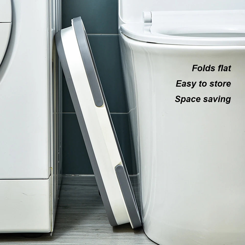 Foldable Mop Bucket Portable Wash Basin Large Capacity Dishpan for Kitchen and Bathroom Cleaning Space Saving Design