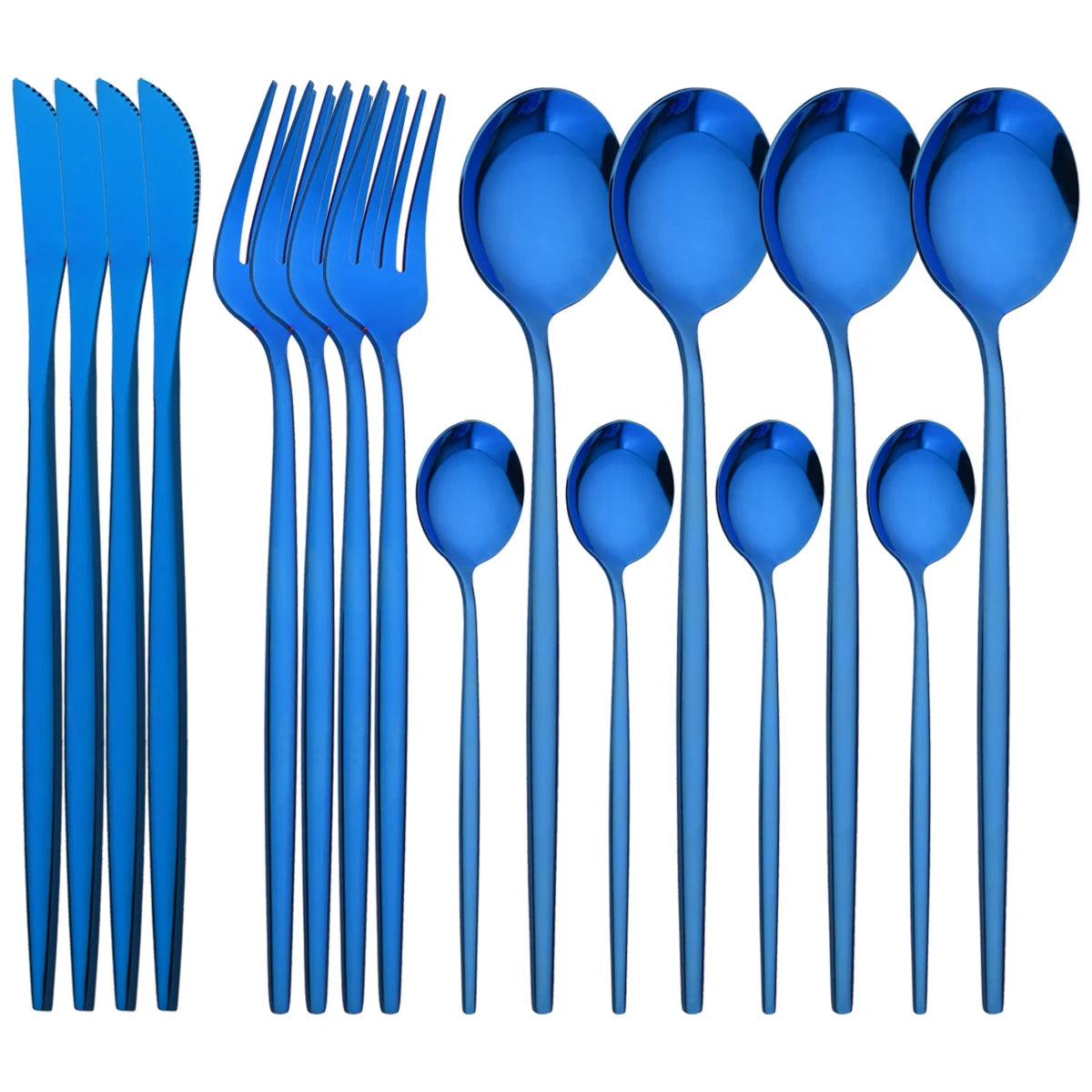 16 Piece Black and Gold Stainless Steel Cutlery Set Elegant Dinnerware Flatware for Home and Special Occasions