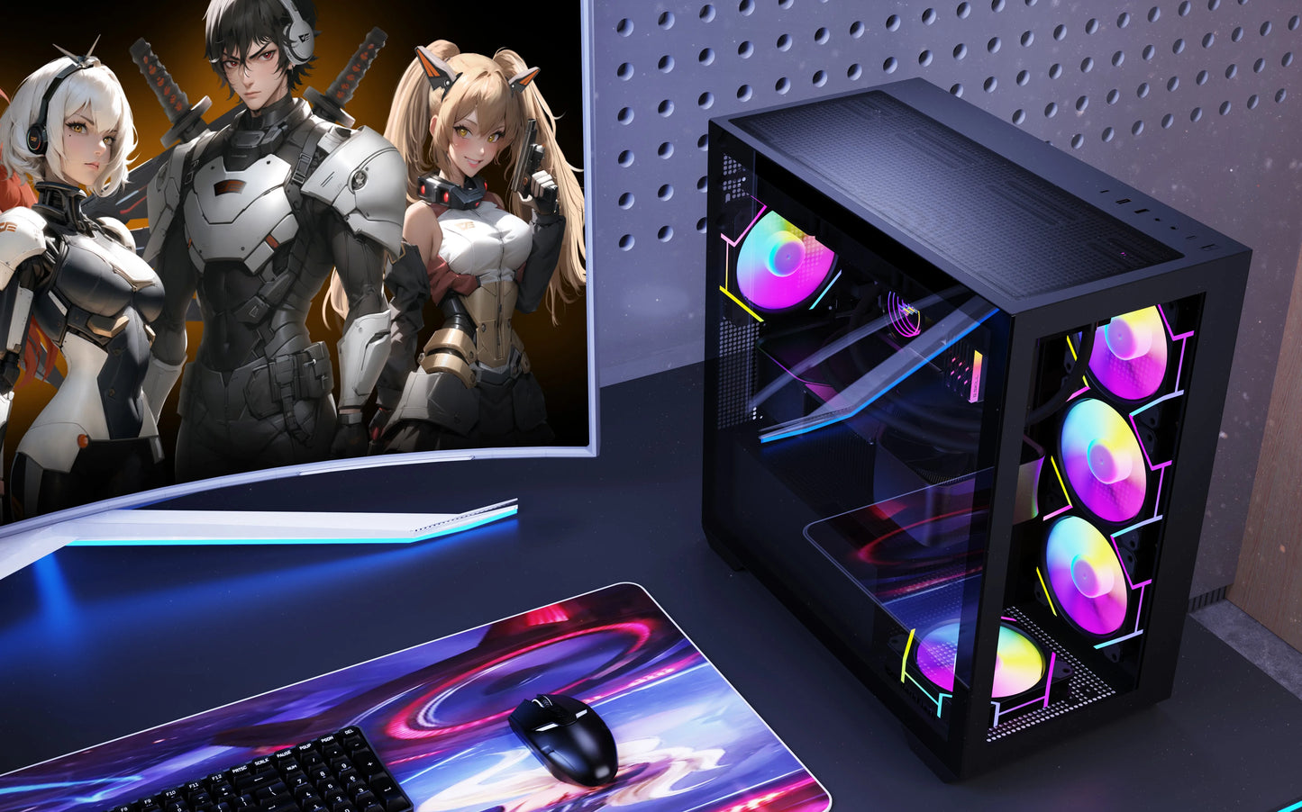 Aigo AM12PRO RGB Fan 120mm PC Cooling Kit 4pin PWM