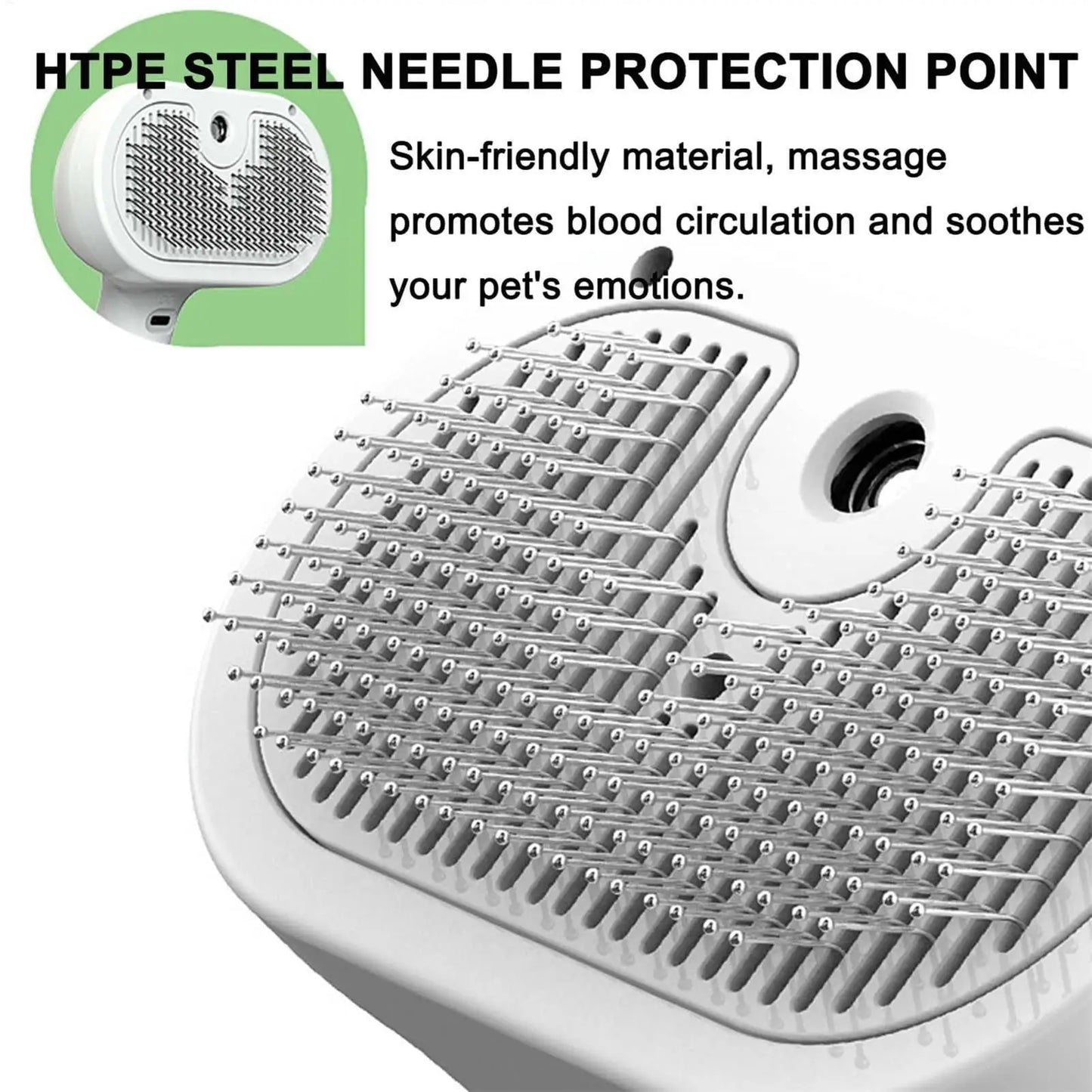 Pet Hair Remover Spray Grooming Comb Cats Dogs Floating Hair Removal Steam Cleaning Brush Dematting Water Mist Humidifier Comb