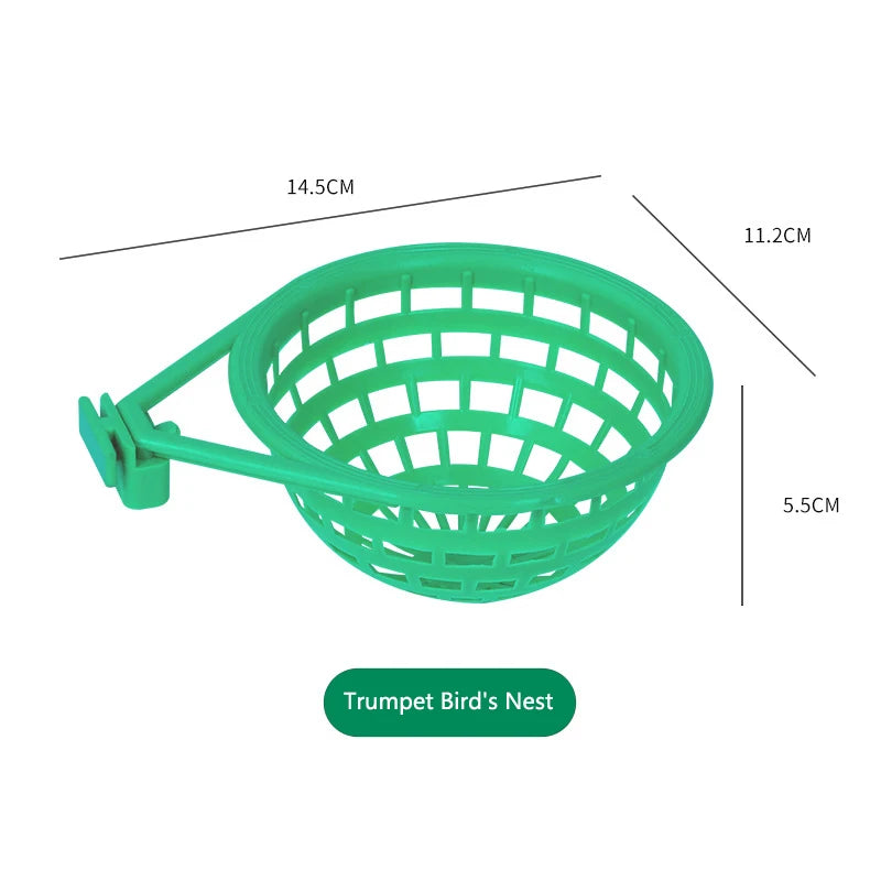 Plastic Canary Nest Cage Decorative Cages Bird Eggs Nest Pan Pet Birds Hatching Tools Supplies Bird Hatching Accessories