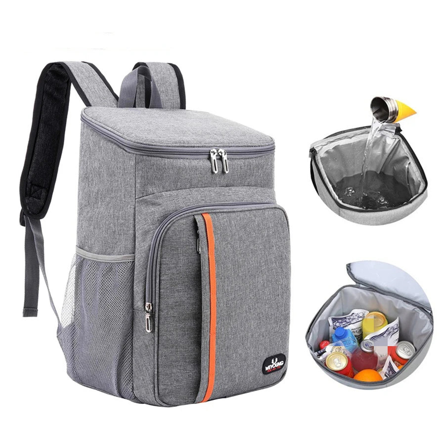 18L Portable Thermal Lunch Bag Cooler Insulated Waterproof Case