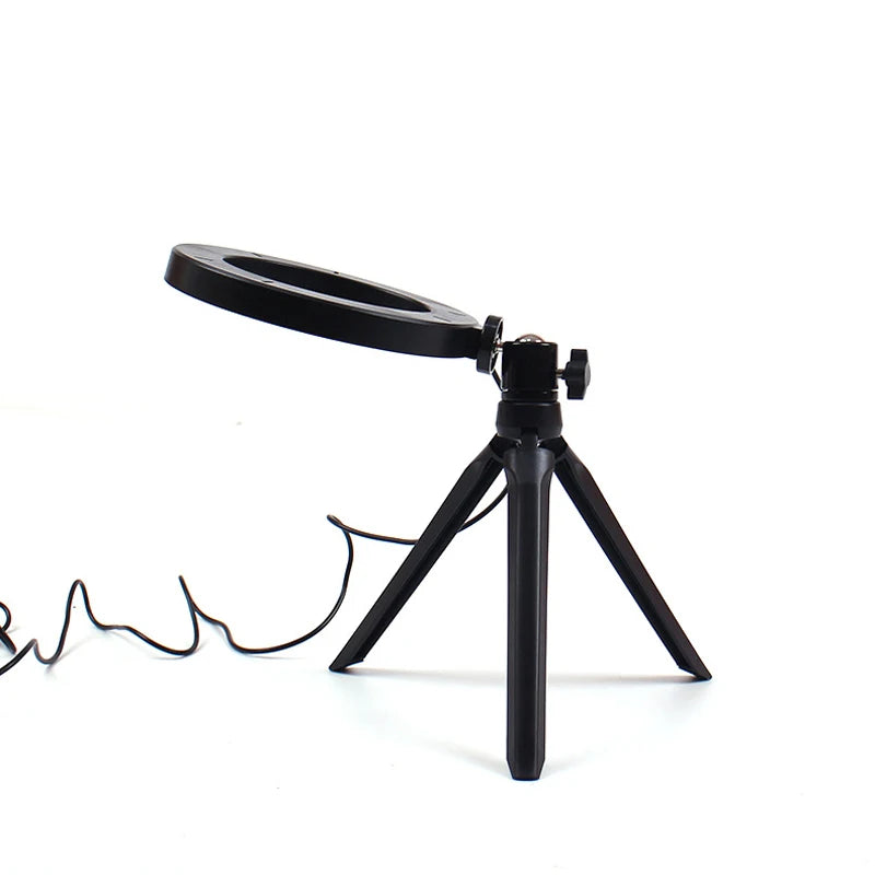 LED Selfie Ring Lamp USB Remote Fill Light for YouTube TikTok