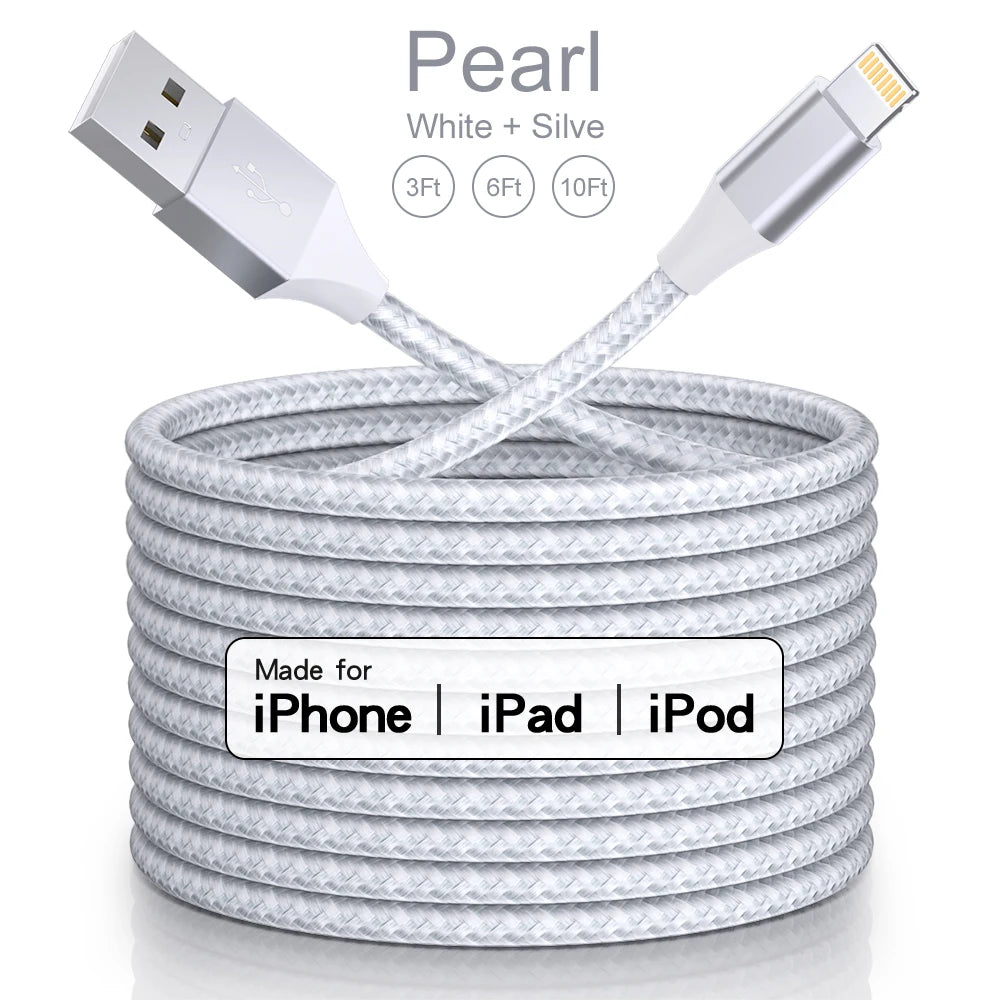 Certified USB to Lightning Fast Charging Cable for iPhone 14 13 12 11 Pro XR
