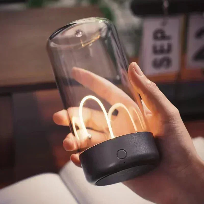 Portable Quantum Wire Ambient Magnetic Light with Type-C Charging and Eye Protection for Bedroom, Study, Camping and Christmas Gifts