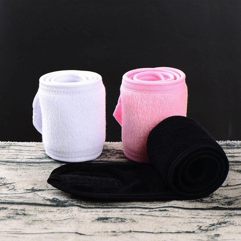 1pcs Facial Spa Headband Adjustable Terry Cloth Hair Wrap