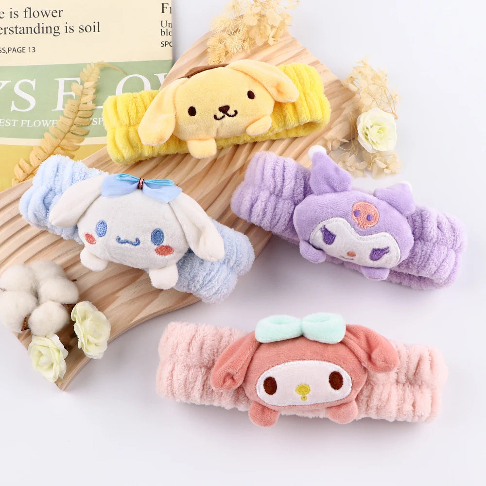 Sweet Cool Villain Character Plush Doll Hairband for Makeup