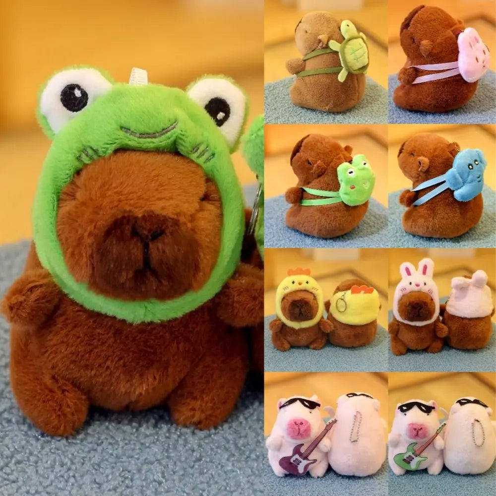 Multicolor Capibara Doll 10-13cm Plush Toy Kawaii Gift
