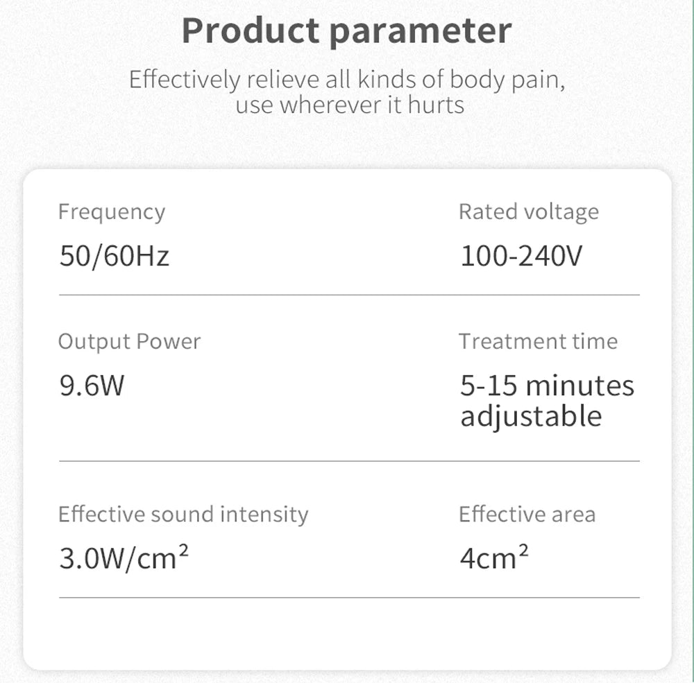 Portable Pain Relief Devices Ultrasound Machine for Arthritis Physical Therapy Body Massager