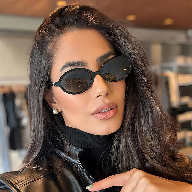 Oval Small Frame Luxury Brand Sunglasses for Women and Men