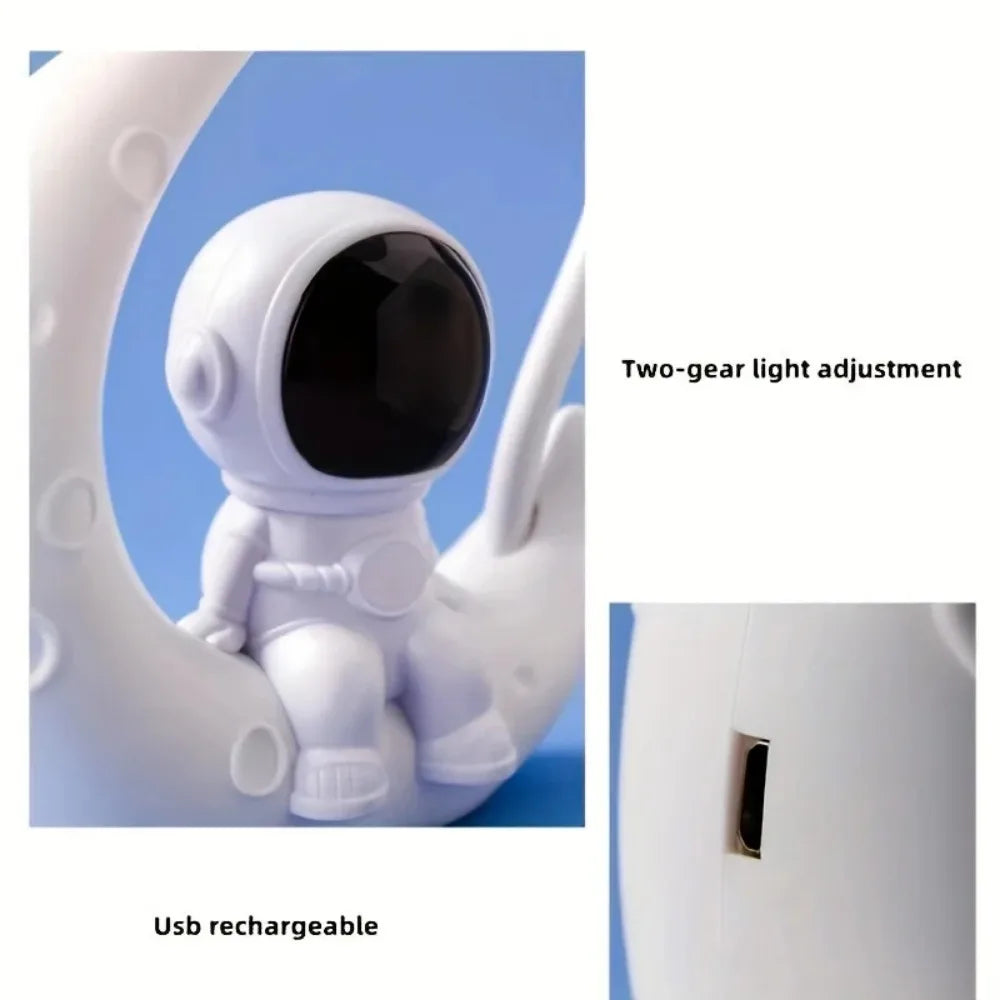 Creative Moon Astronaut Nightlight LED Desk Lamp Gift