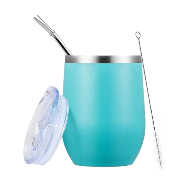 Yerba Mate Gourd Set Double-Wall Stainless Steel Cup and Bombilla