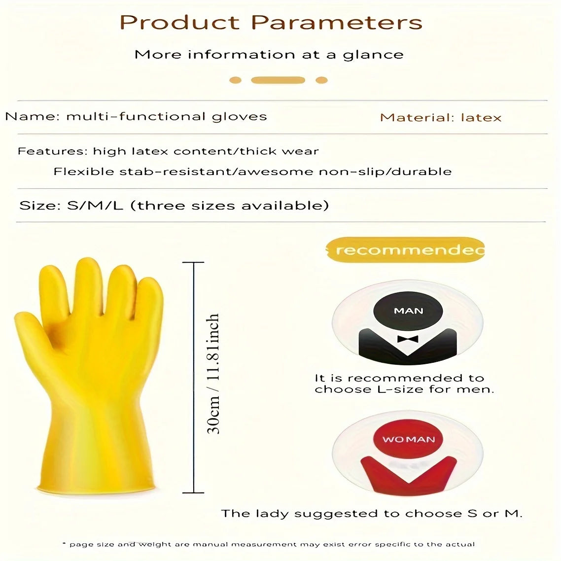5 Pack Waterproof Yellow Rubber Gloves for Gardening and Household Cleaning Durable Long Design for Men and Women