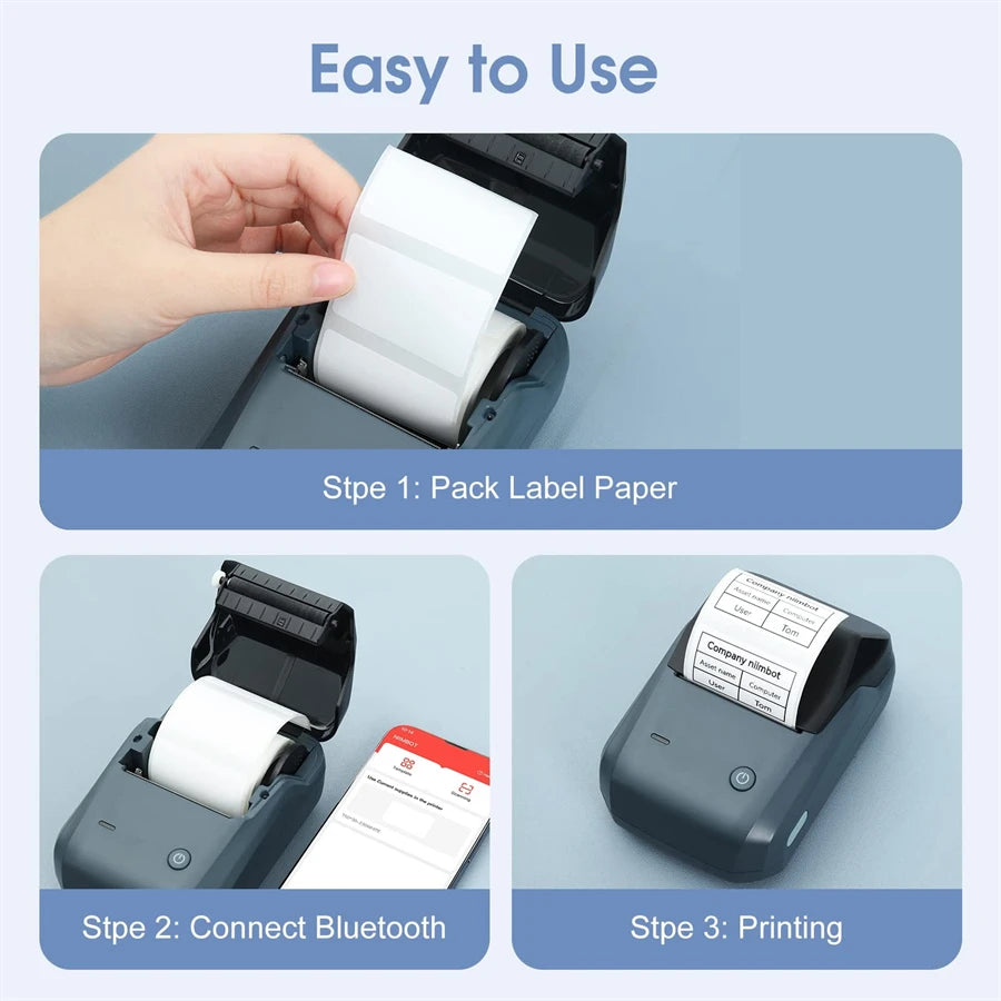 Niimbot B1 Mini Portable Thermal Printer Bluetooth Label Maker