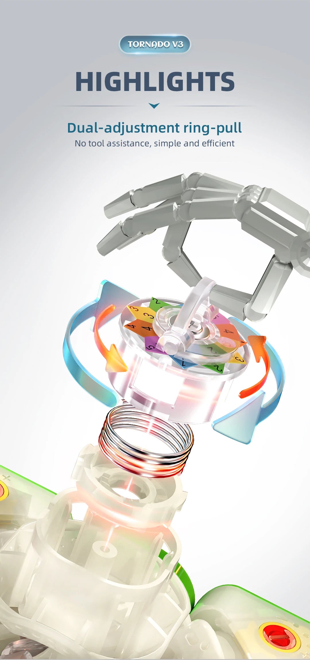 Qiyi X-Man Tornado V3 M Magnetic Speed Cube Puzzle Toy