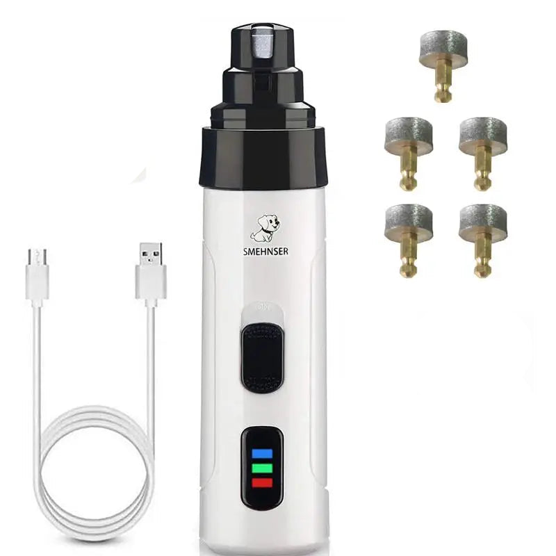 Rechargeable Electric Dog Nail Grinder USB Charging Pet Nail Clipper for Safe Grooming of Dogs and Cats