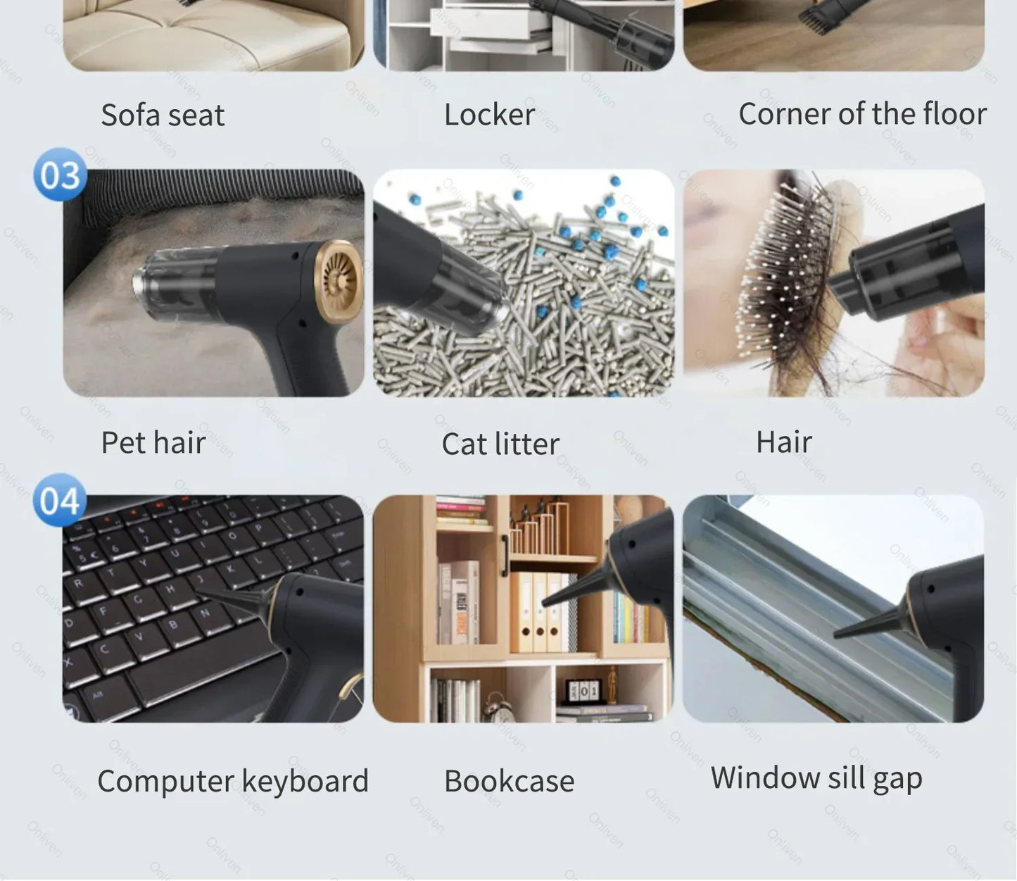 Cordless Mini Vacuum Cleaner for Home and Car Lightweight Portable Handheld Blower