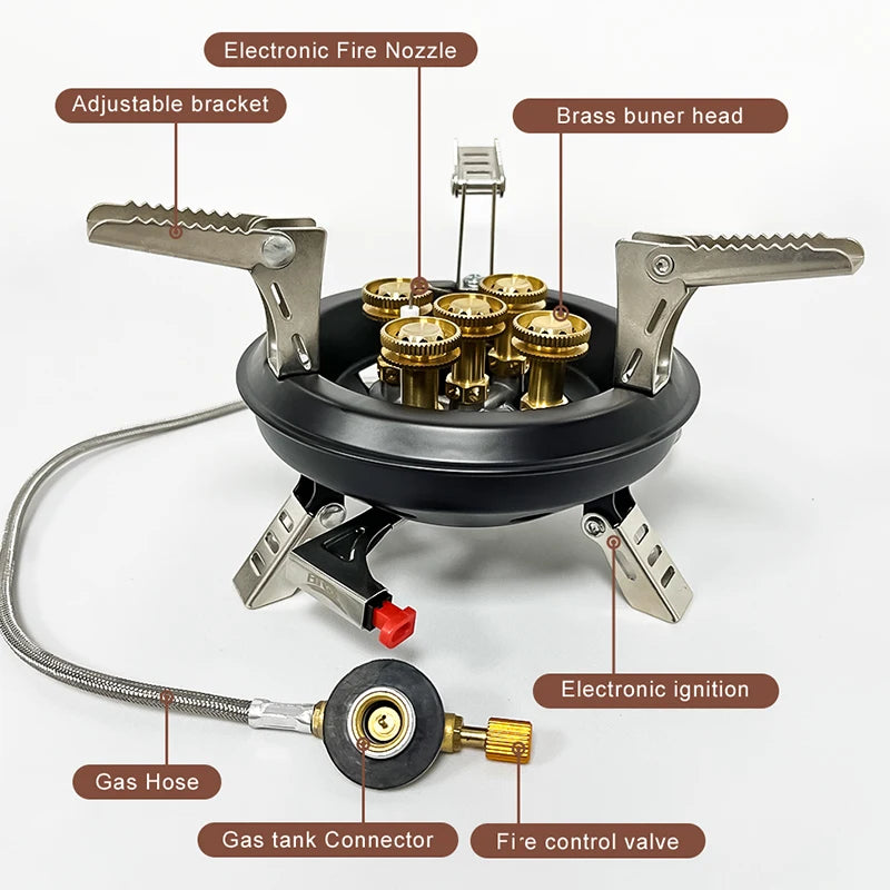 BRS-201A Portable Camping Gas Stove 16000W Butane Burner