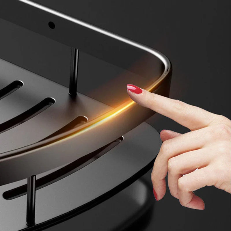 Bathroom Shelf Aluminum Alloy Shampoo Rack No Drill Corner Storage Organizer