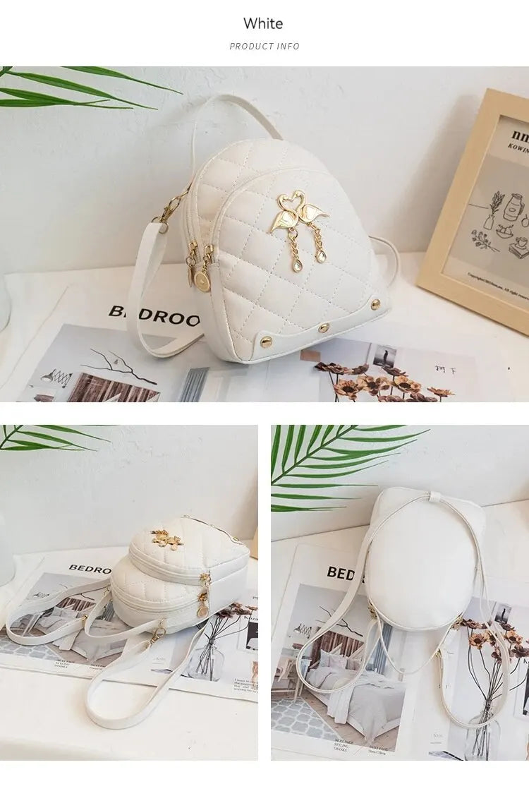 Rilibegan Women Fashion Backpack Mini Handbag for Leisure