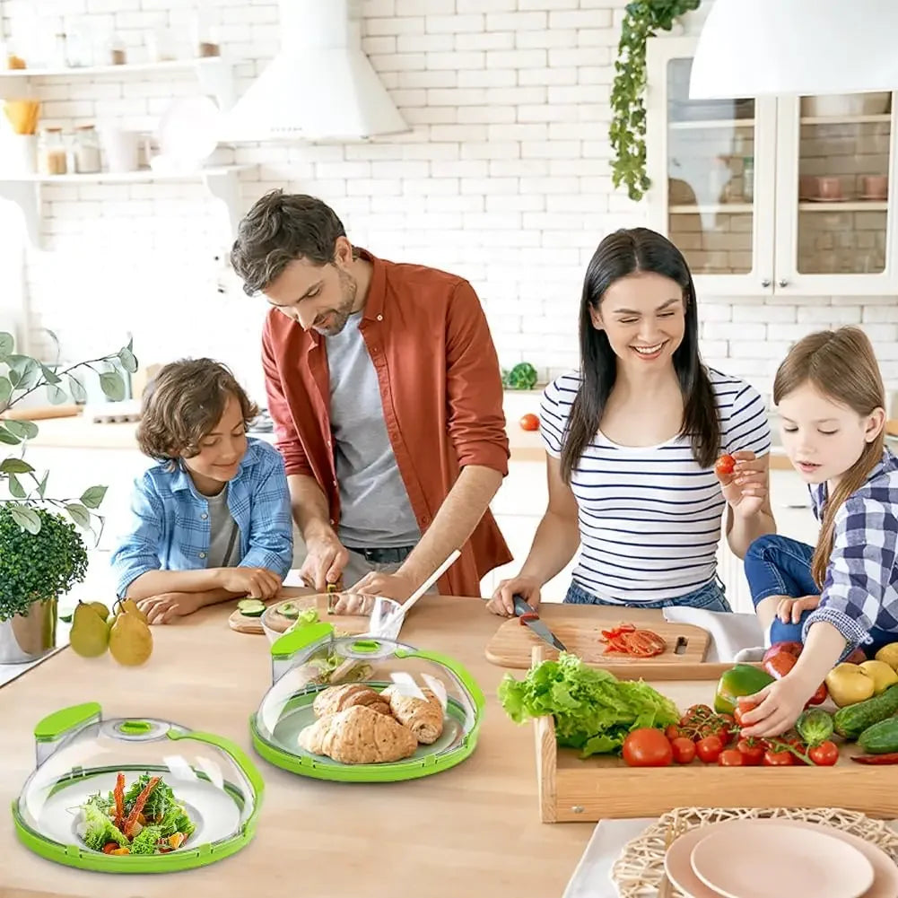 Microwave Food Cover 10 Inch Clear Lid with Handle and Water Steamer Function