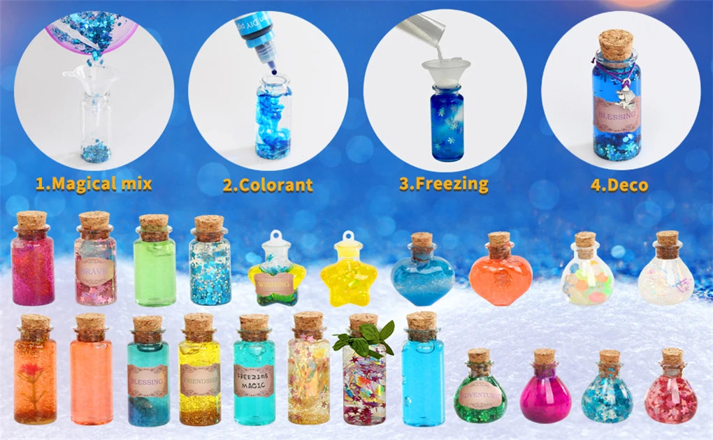 DIY Fairy Magical Potions Kit for Kids - Color Changing and Freezing Potions Art Craft Science Experiment Set
