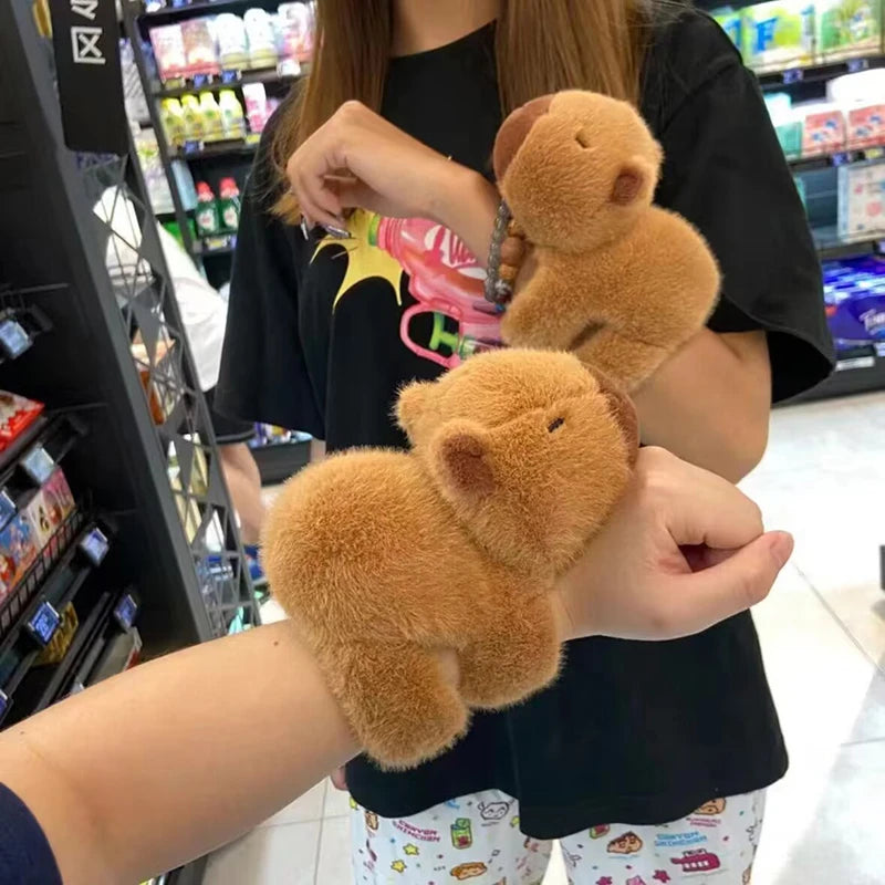 Bracelet Wrist Lying Down Doll Capybara Plush Toy Cute