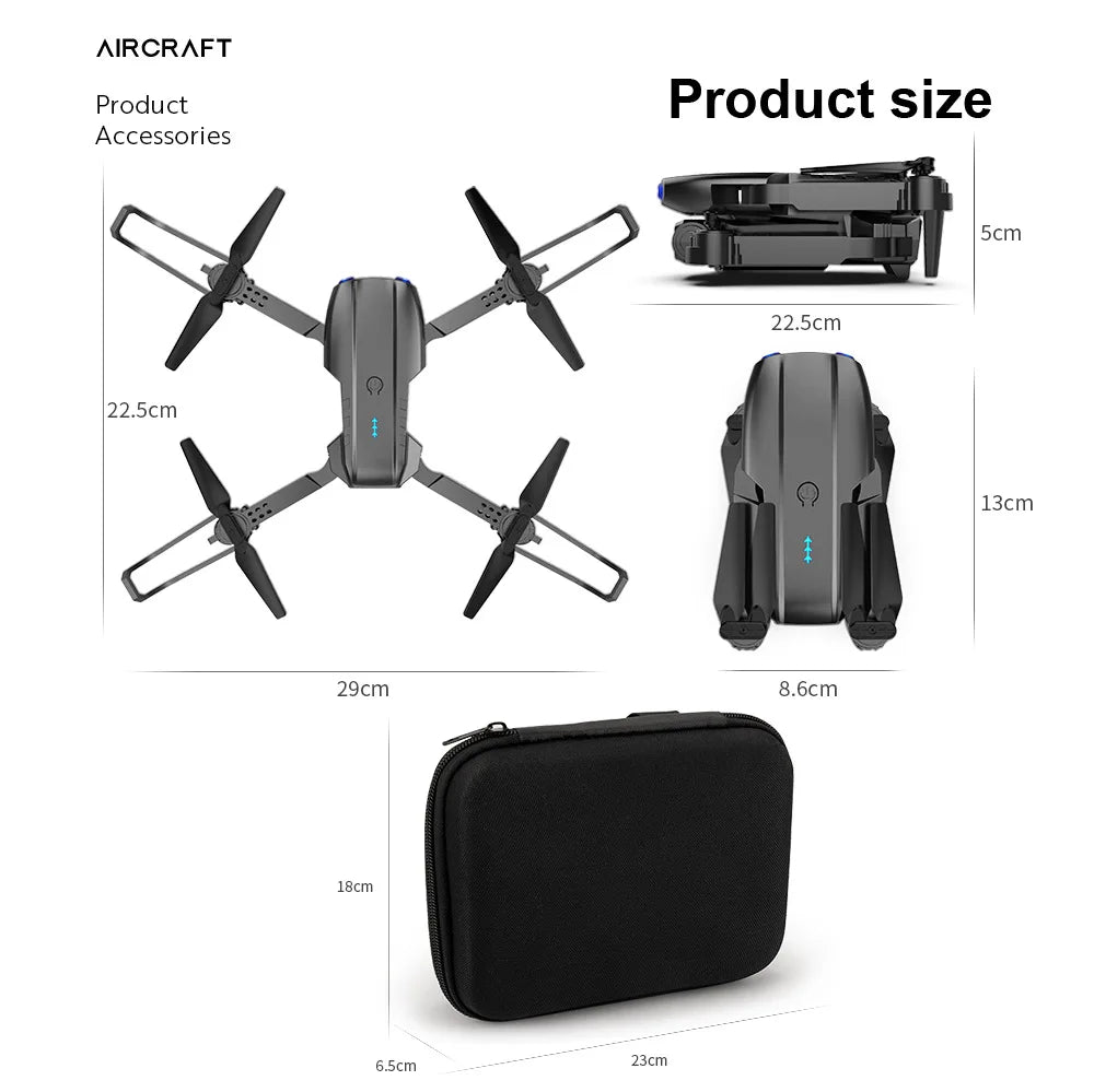 E99 Pro Drone Quadcopter HD 6K Photography Remote Control Toys