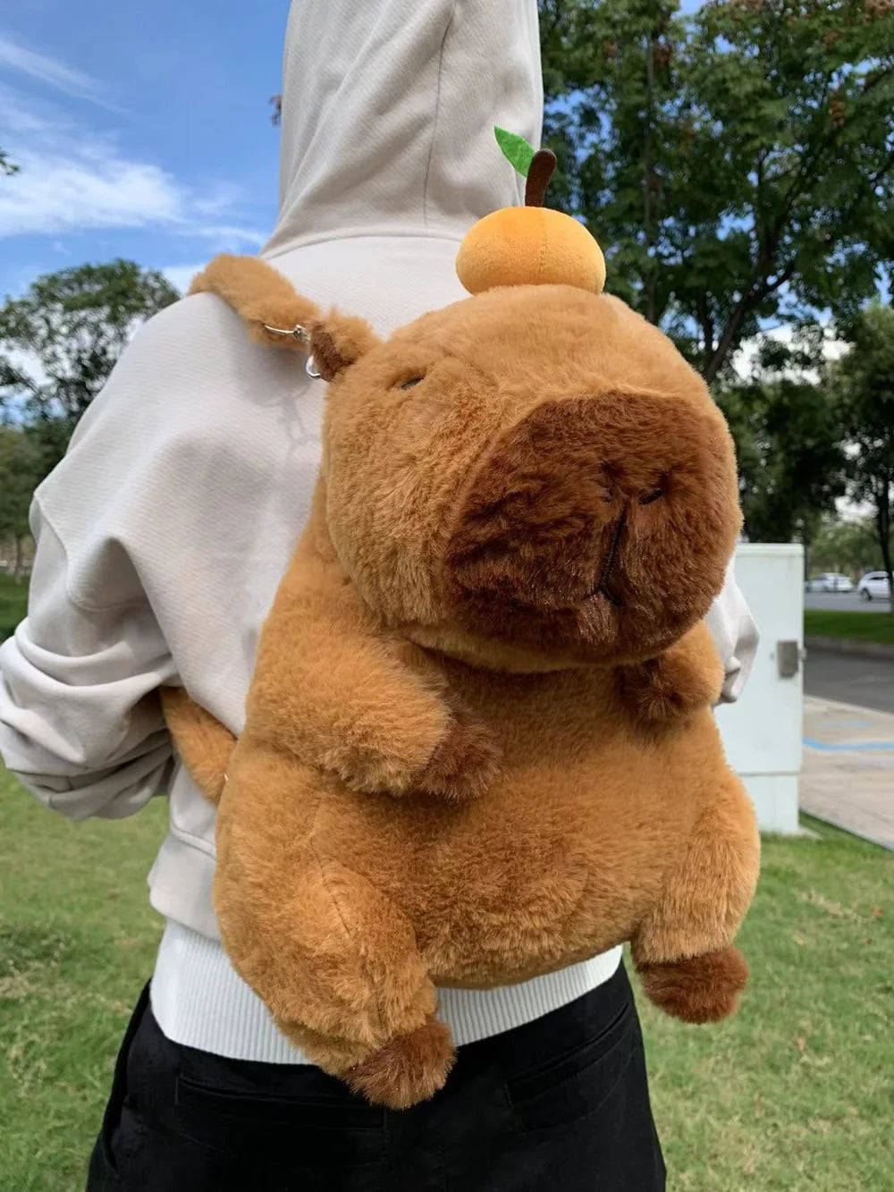 Capybara Plush Backpack Kawaii Fashion Mini Knapsack Bag