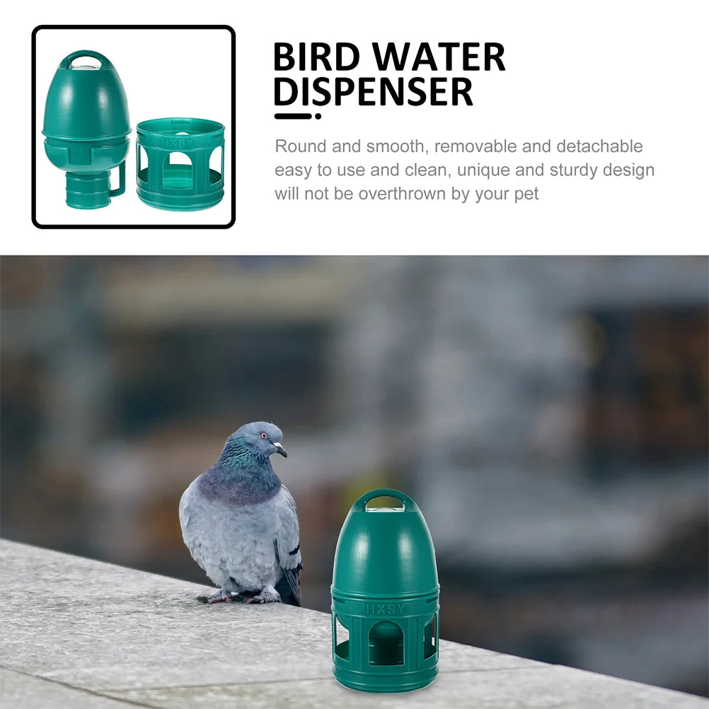 Bird Drinker Household Pigeon Feeder Plastic Water Feeding Container Dispenser Pet Accessory Portable Waterer Feeders