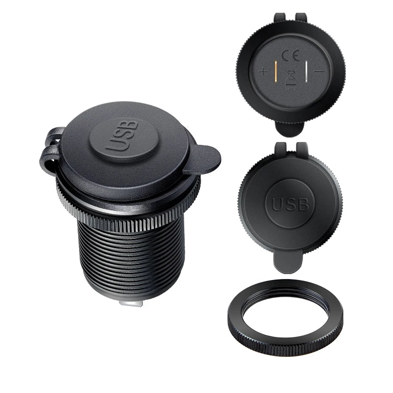 Type C Built-in USB Car Outlet 3.0 Fast Charging QC3.0 Adapter for Audi A1 A3 A4 A5 A6 A7 A8